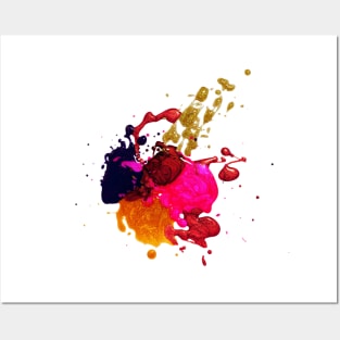 Coloful Splash Paint Posters and Art